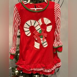 Girl Christmas Dress, Sz 5T
